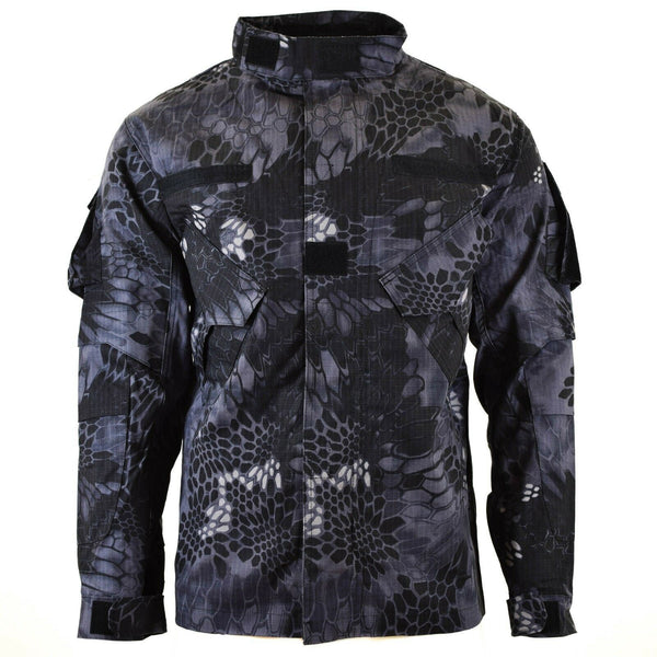 Marke Armee Militärstil Kampfjacke Mission Snake Black Camouflage Uniform