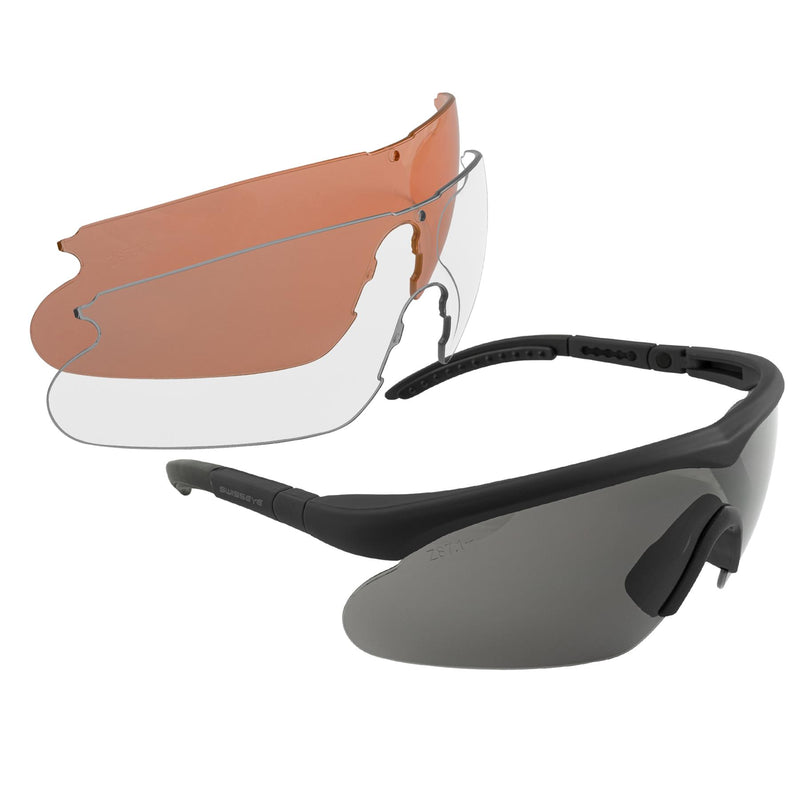 Swisseye RAPTOR PRO Taktische Brille mit UV-Schutz, Antibeschlag, Kratzfest