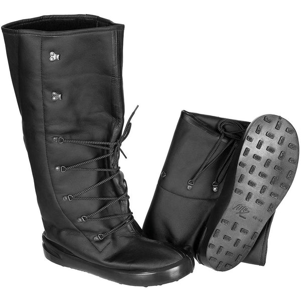 Original Norwegische Armee Alfa Überstiefel isolierende schwarze Lederschuhe guter Grip NEU