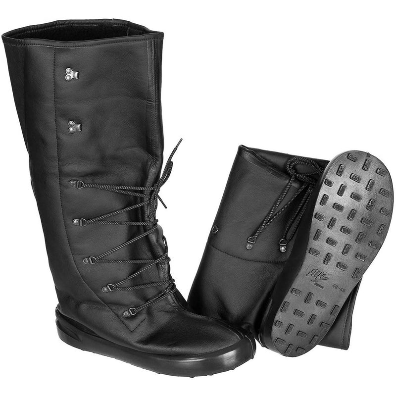 Original Norwegische Armee Alfa Überstiefel isolierende schwarze Lederschuhe guter Grip NEU