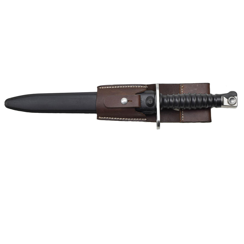 Original Schweizer Militär M57 Bajonett Kampfmesser Lederscheide Army