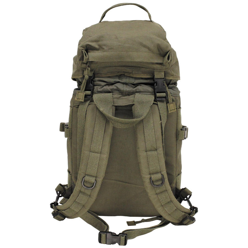 Original Österreichischer militärischer taktischer Rucksack, abnehmbare obere Abdeckung, 25 l, OD Grün