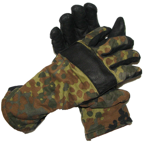 Echte deutsche Armee Flecktarn Camo Kampfhandschuhe BW Militärausgabe Allzweck