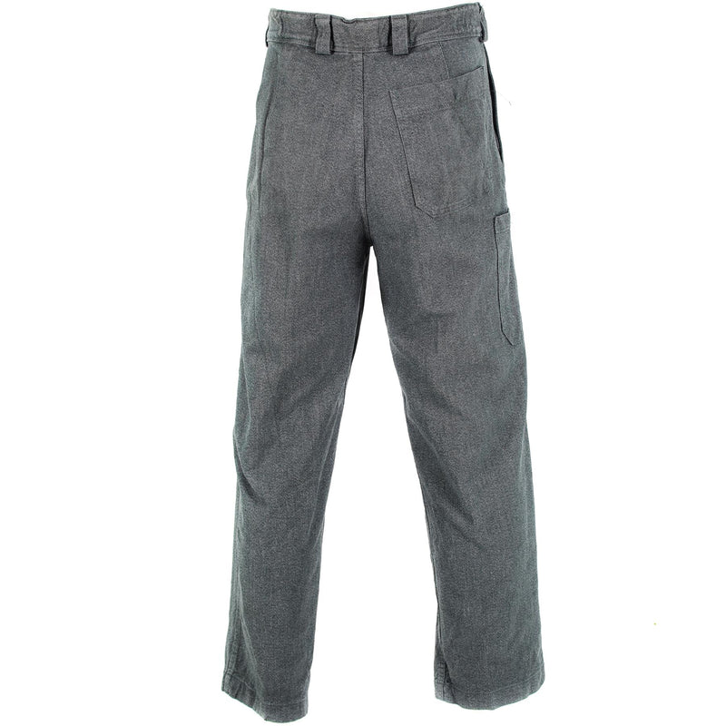 Echte Schweizer Armee Denim Arbeitshose grau Hose Militärdienst Arbeitskleidung