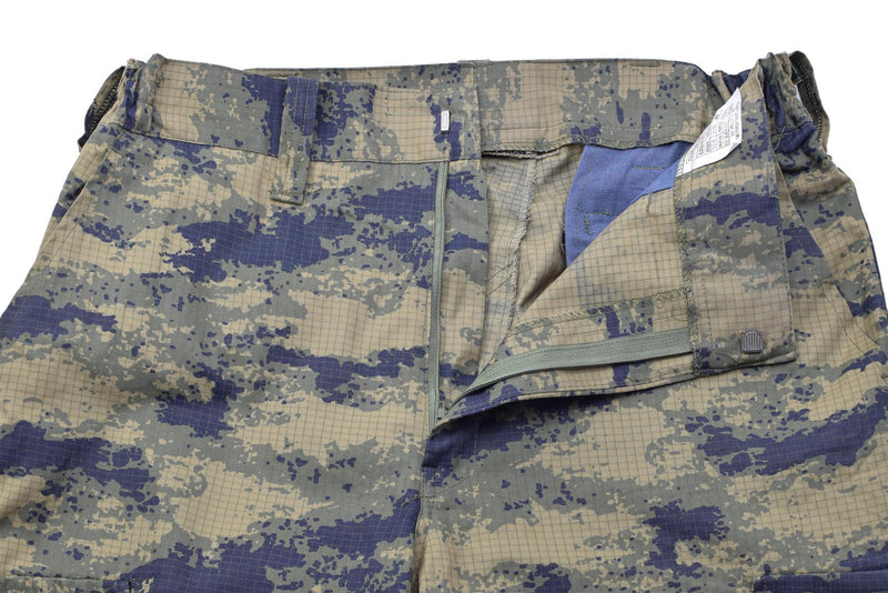 Original türkische Armee blau digital camo taktische Hose Ripstop Kampfhose