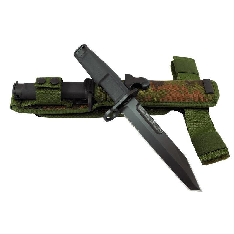 ExtremaRatio Tactical Bajonett Spear Point gezackte Kante Camouflage-Scheide