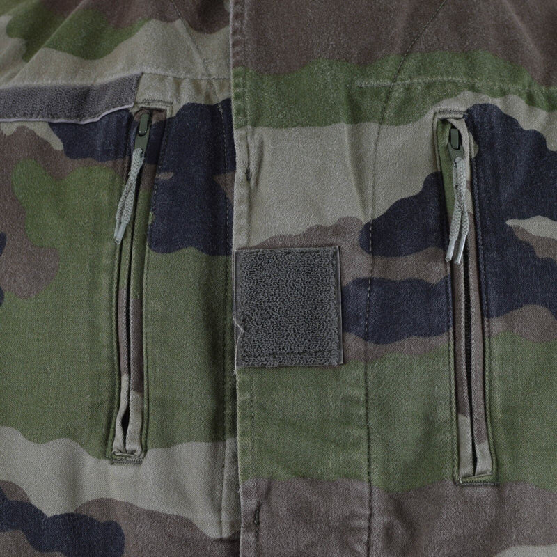 Original französische Armee F2 Kampfjacke Fatigue CE Camouflage Militärausgabe Überschuss