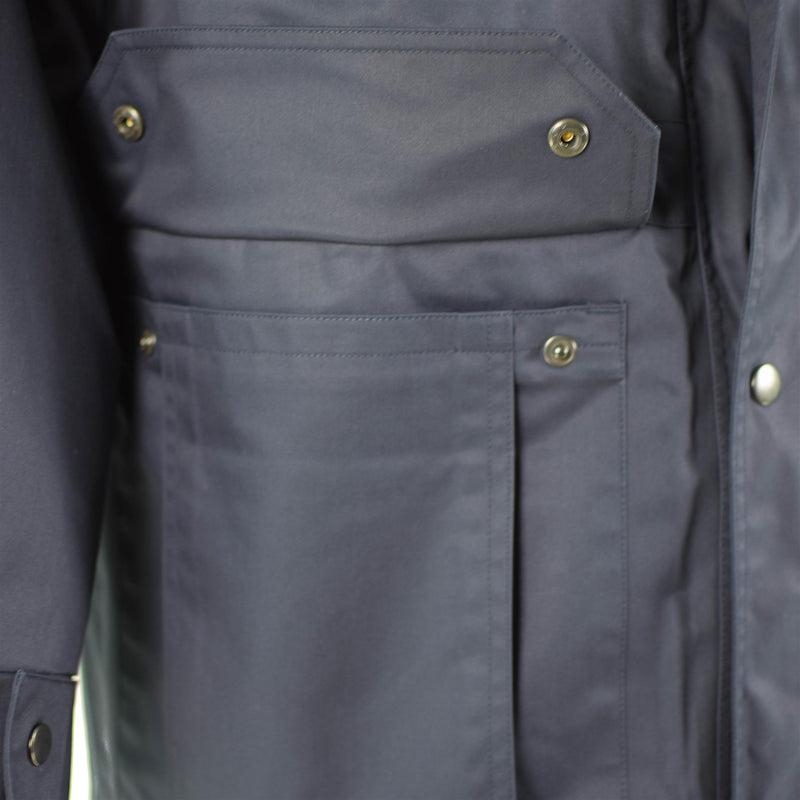 Original niederländische Polizei Parka blau warme Jacke Futter Militär Überschuss NEU