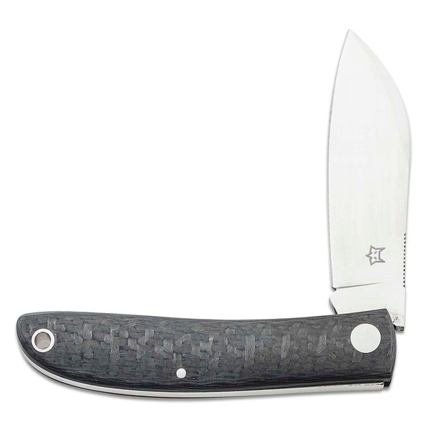 Fox Knives LIVRI Taschenmesser klappbar Sheepsfoot Form 61 HRC M390 Stahl Carbon