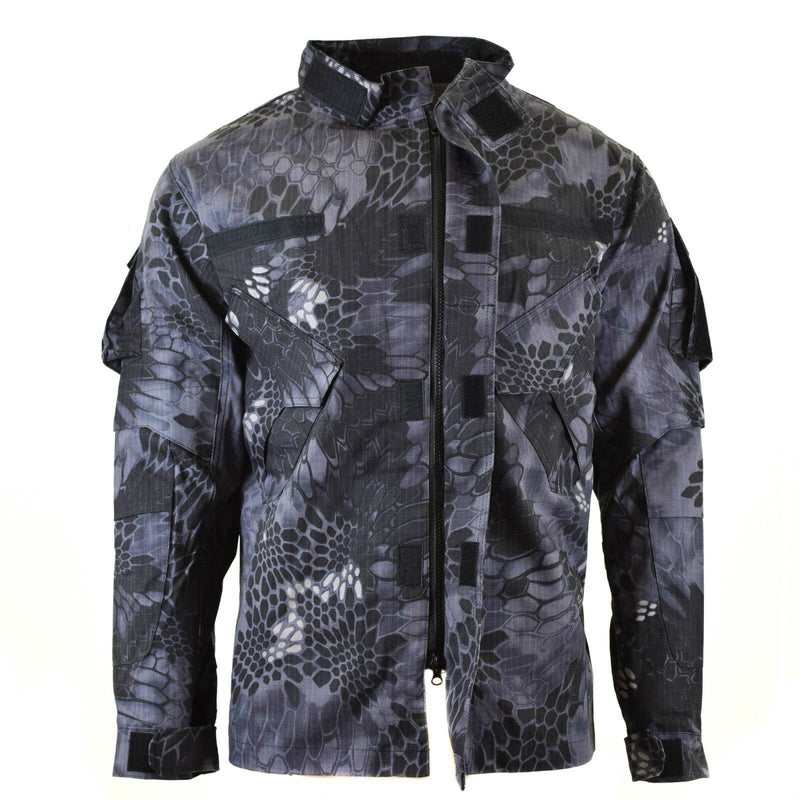 Marke Armee Militärstil Kampfjacke Mission Snake Black Camouflage Uniform