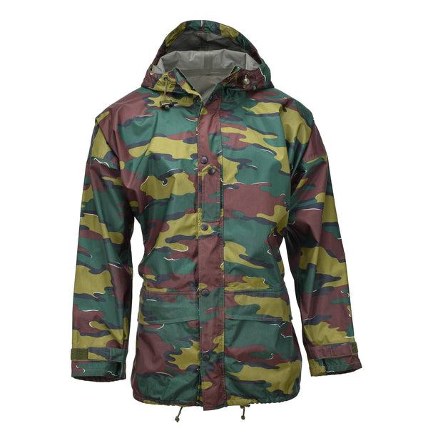 Original belgische Militär-Regenjacke mit Jigsaw-Tarnung, Seyntex-Regenmantel