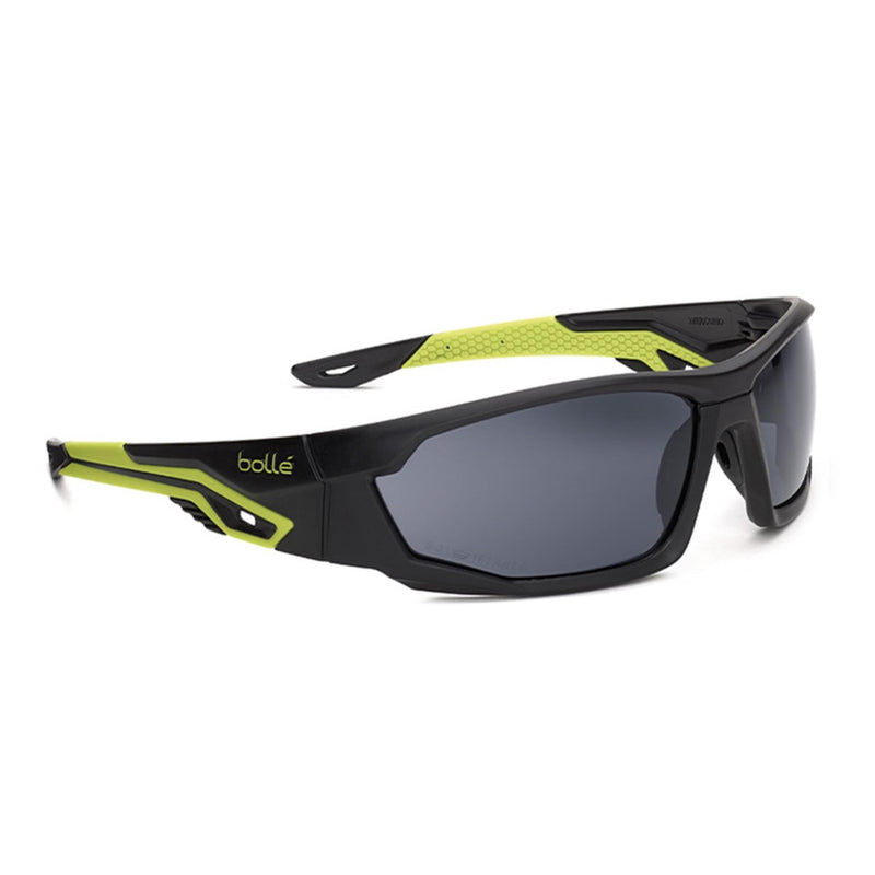 Bolle MERCURO Tactical Brille, grün-schwarzer Rahmen, polarisierte Gläser, UV-Schutz