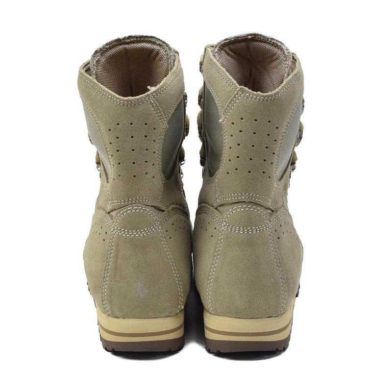 Original Bundeswehr Khaki Lederstiefel leichte Schuhe mit antistatischer Sohle NEU