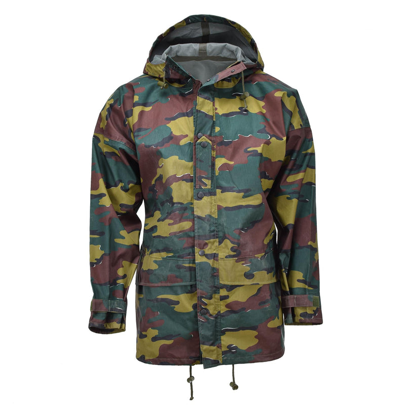 Original belgische Militär-Regenjacke mit Jigsaw-Tarnung, Seyntex-Regenmantel