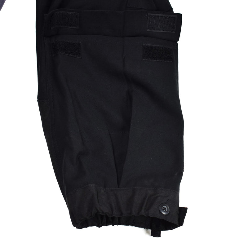 Original schwedische Thermo-Tankhose M90, schwarz, BDU-Hose mit Hosenträgern, Overall NEU