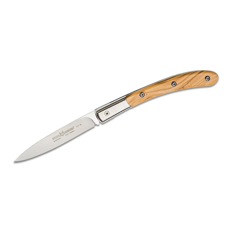 Fox Knives Brand Italy Elite Klappmesser Edelstahl N690CO Olivenholz