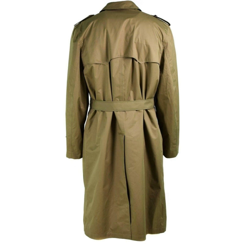 Echter niederländischer Armeemantel, Khaki, langer Offiziers-Trenchcoat, NEU