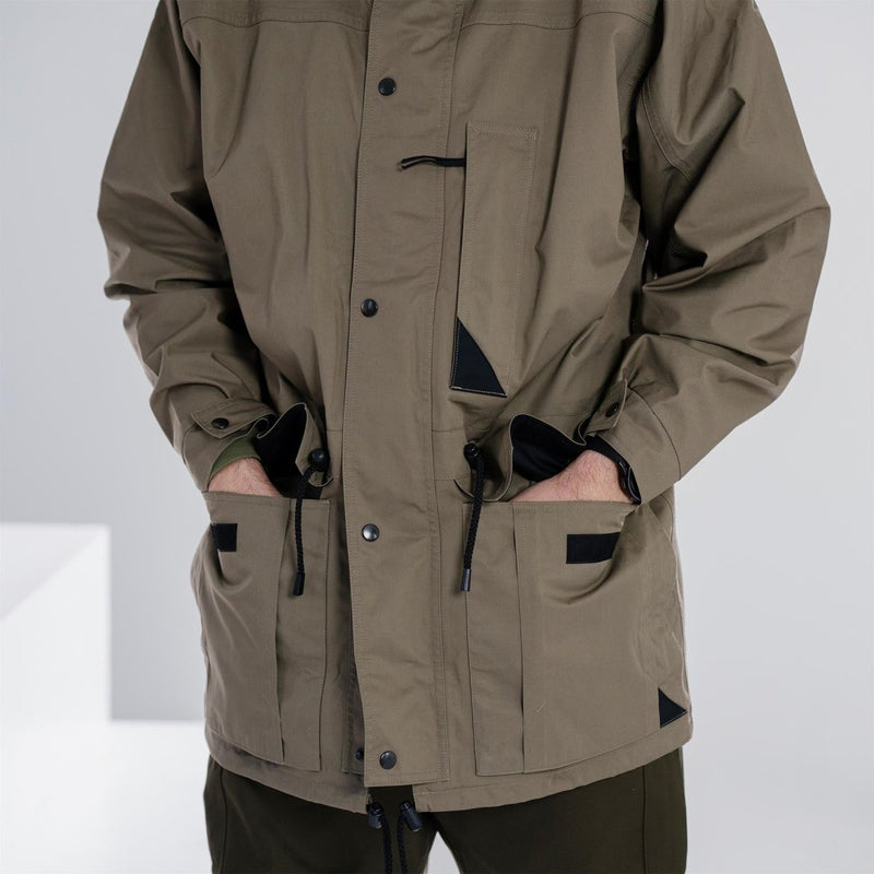 Original niederländische Armee Parka mit Futter olivgrün Mantel Herren Offiziersjacke Khaki NEU