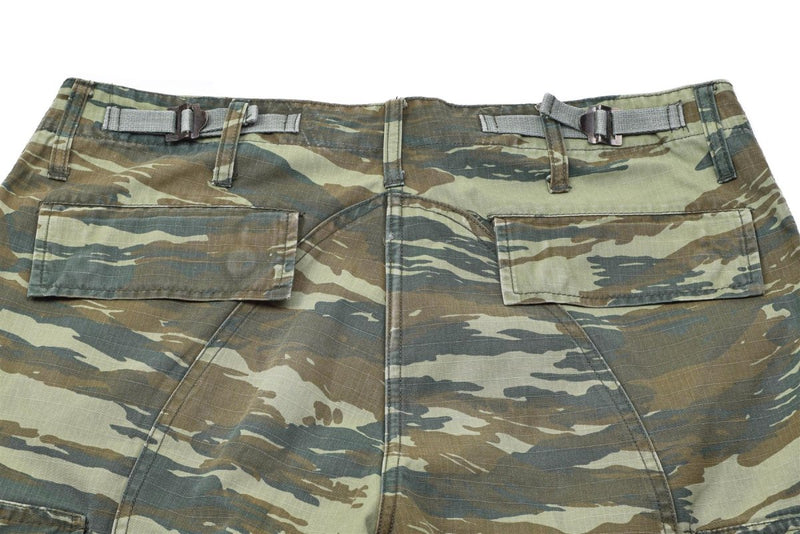 Echte BDU-Hose der griechischen Armee, Eidechsen-Camouflage, Ripstop, griechische Militär-Überschusshose