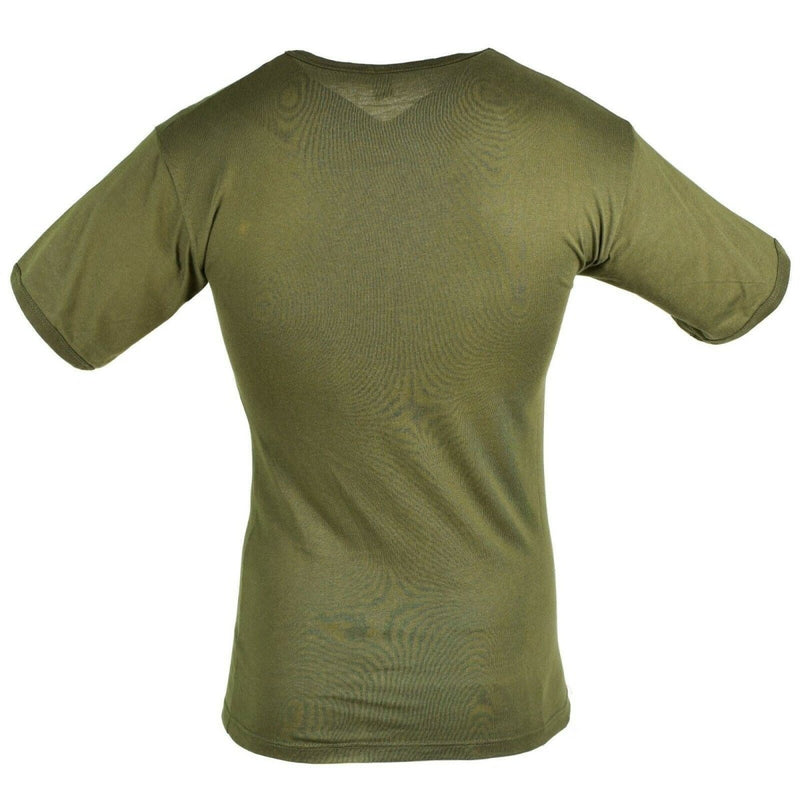 Original italienisches Armee-T-Shirt, kurze Ärmel, leicht, atmungsaktiv, Olivgrün