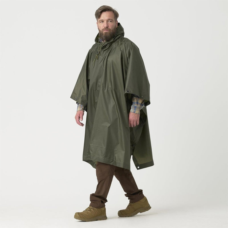 Helikon-Tex US Army Model Poncho, leichte, wasserdichte taktische Regenbekleidung