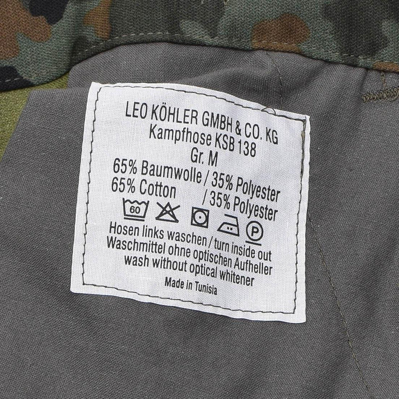 Leo Kohler KBS Flecktarn Camo Tactical Hosen verstärkte Hosen Truppen Kampf