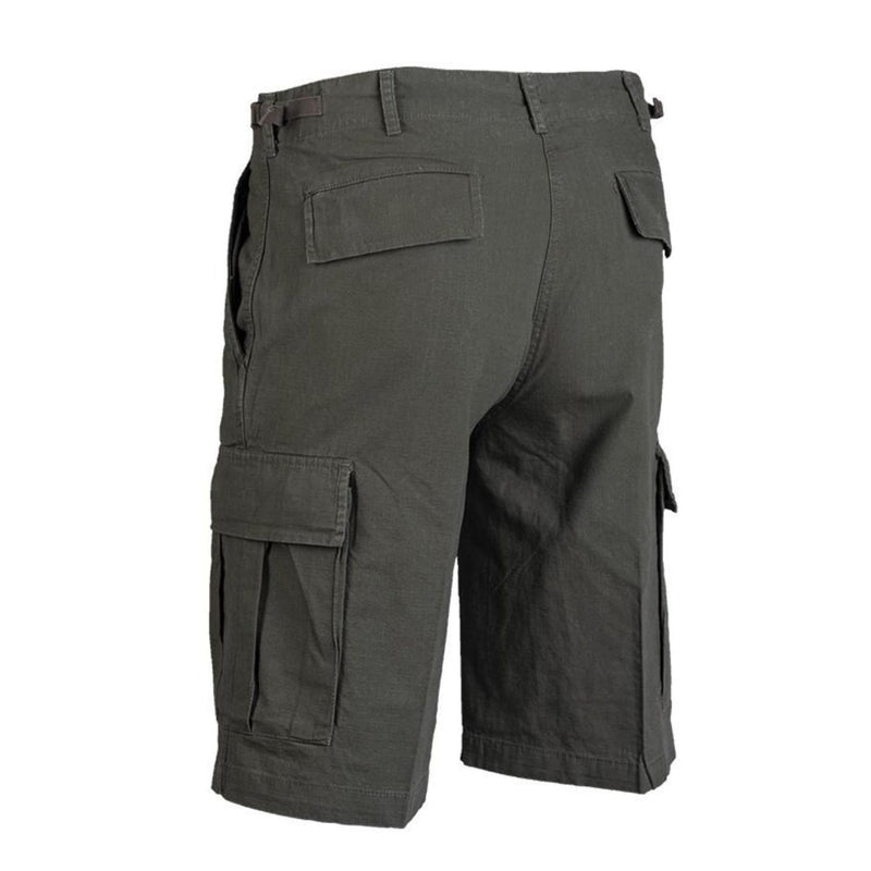 Leichte, vorgewaschene Bermudashorts der Marke Mil-Tec im US Army-Stil OD aus Ripstop