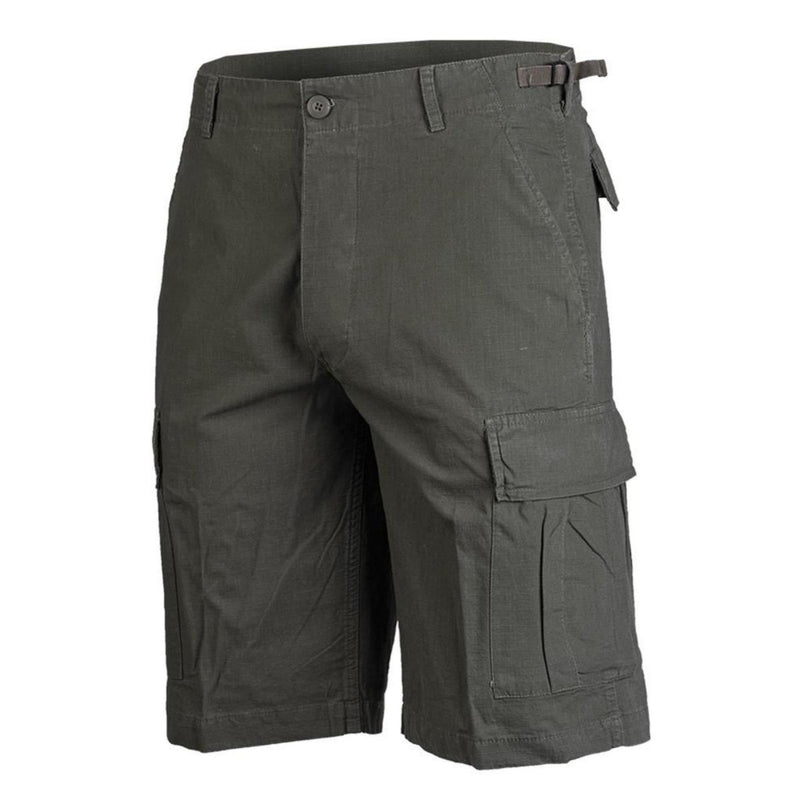 Leichte, vorgewaschene Bermudashorts der Marke Mil-Tec im US Army-Stil OD aus Ripstop