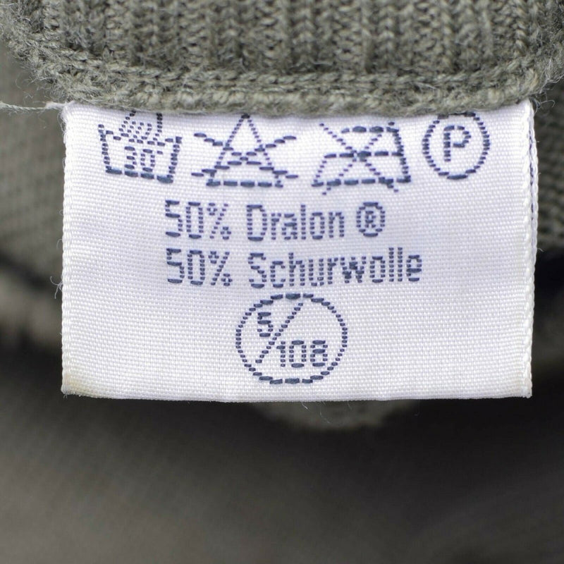 Original Österreichisches Bundesheer Pullover Kommando Olive OD Wollpullover