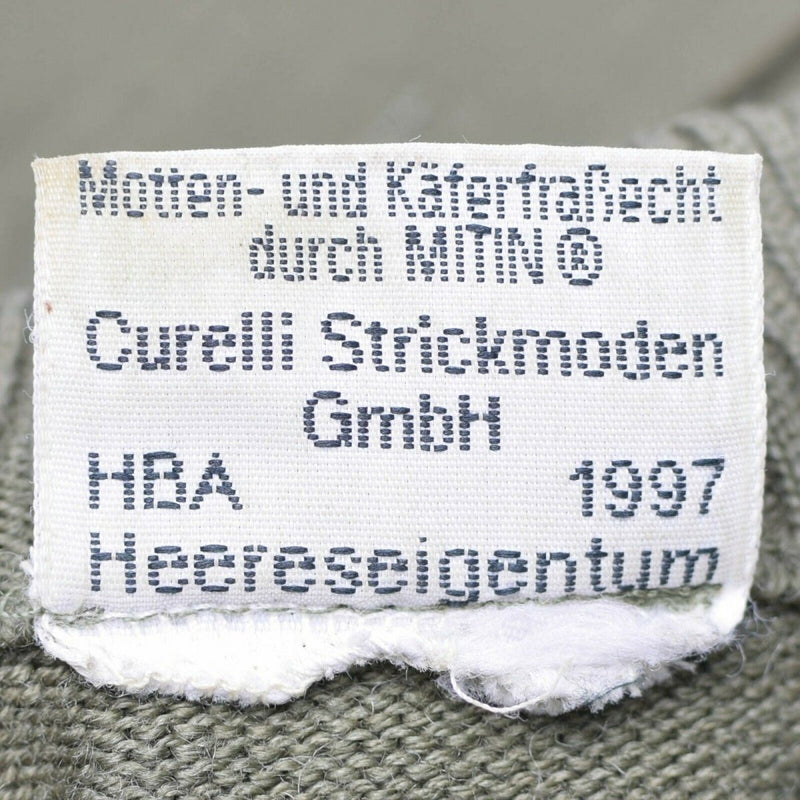 Original Österreichisches Bundesheer Pullover Kommando Olive OD Wollpullover