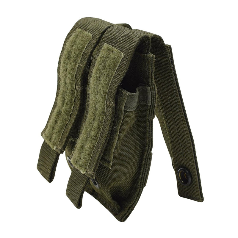 Original britische Armee Doppel Pistole Magazin Tasche Mag Tasche Militär Feld Olive