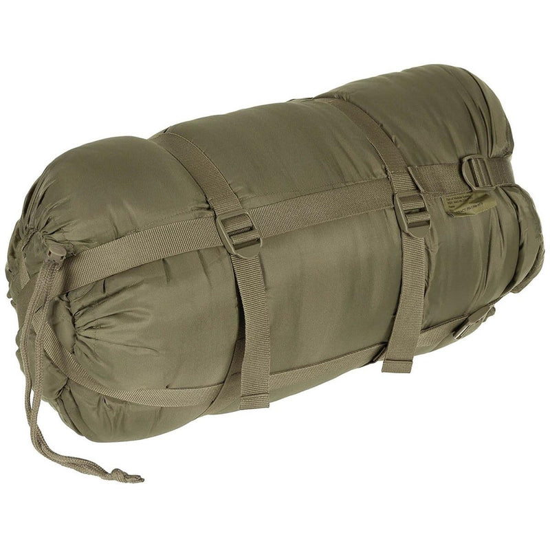 Original britischer Militär-Schlafsack, Kompressionssack, Komfort -15°C, Oliv