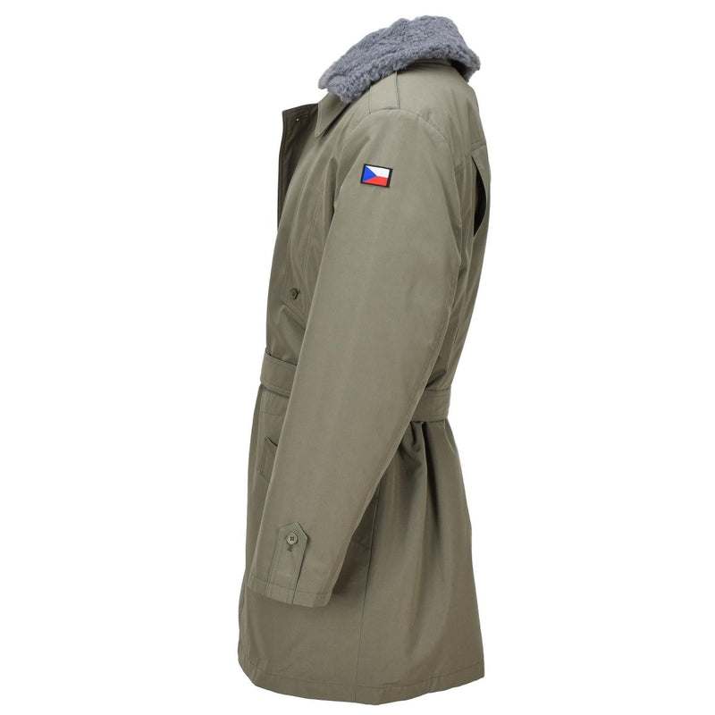 Original tschechische Armee Feldparka M85 Armee Ausgabe Olivgrüne Winterjacke mit Futter NEU