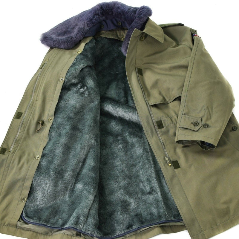 Original tschechische Armee Feldparka M85 Armee Ausgabe Olivgrüne Winterjacke mit Futter NEU