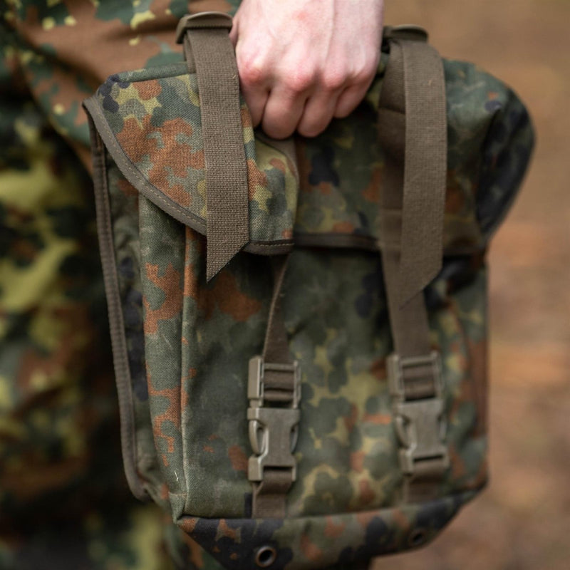 Original Bundeswehr Flecktarn Camo Kampftasche Militär Gurtsystem Überschuss