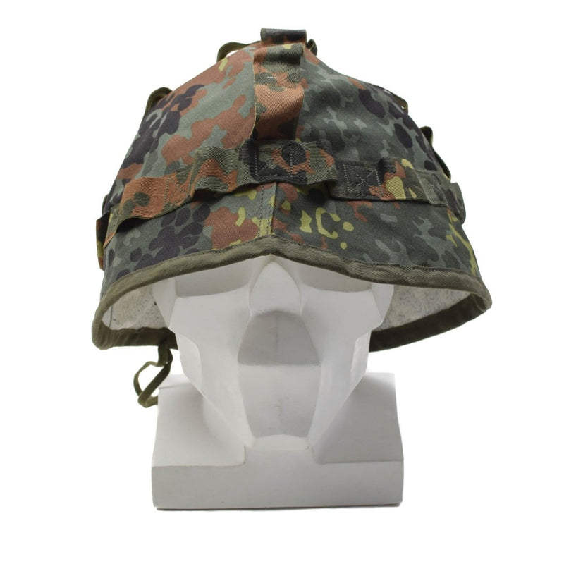 Original deutsche Militär Helmüberzug Flecktarn Camouflage Armee Verkleidung NEU