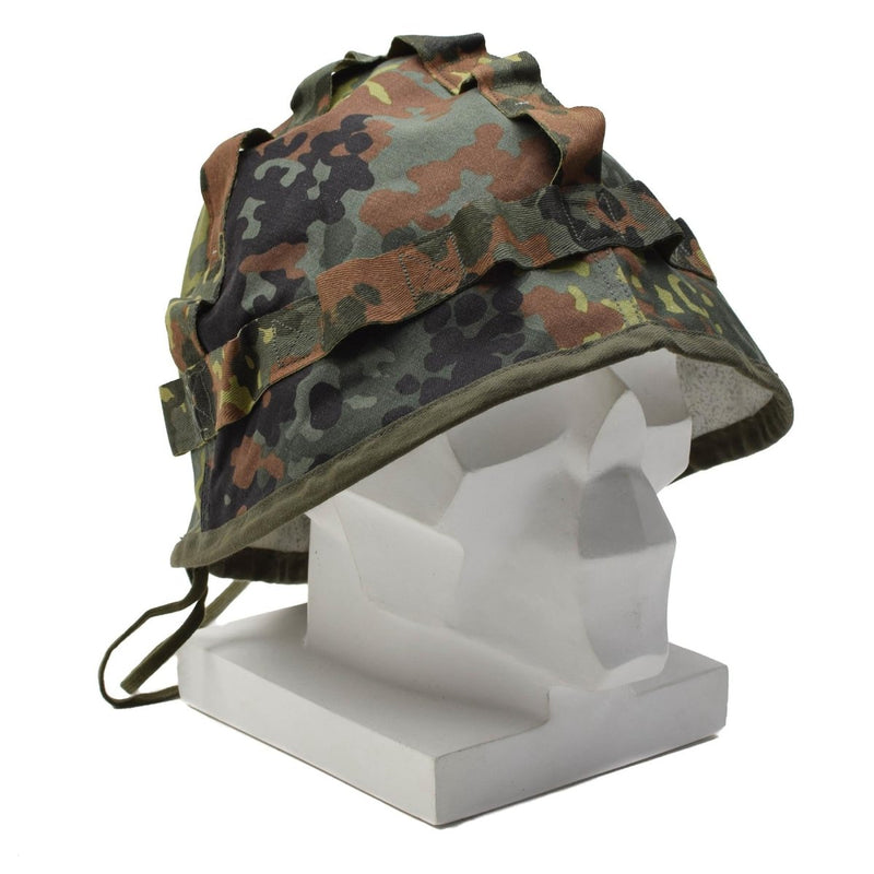 Original deutsche Militär Helmüberzug Flecktarn Camouflage Armee Verkleidung NEU