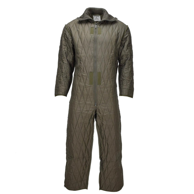 Original Deutscher Militär Jumpsuit Liner Isolierte Kaltwetterausrüstung Oliv