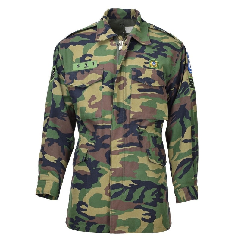 Original Südkorea Militär parka M90 woodland camouflage einstellbare feld kampf