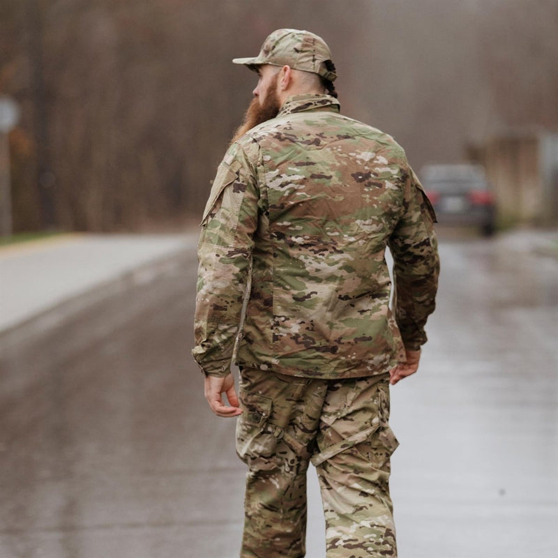 Original US Militär Aktive Kampfuniform Taktische Jacke Rip Stop Multicam