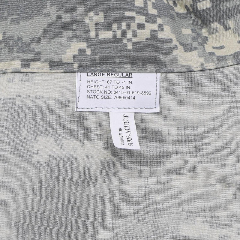 Original US Militär Uniformjacke mit verstärkten Ellenbogen ACU Digital Camouflage