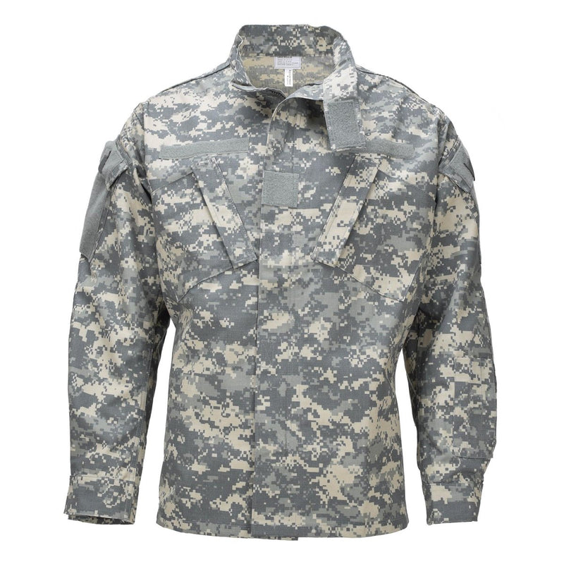 Original US Militär Uniformjacke mit verstärkten Ellenbogen ACU Digital Camouflage