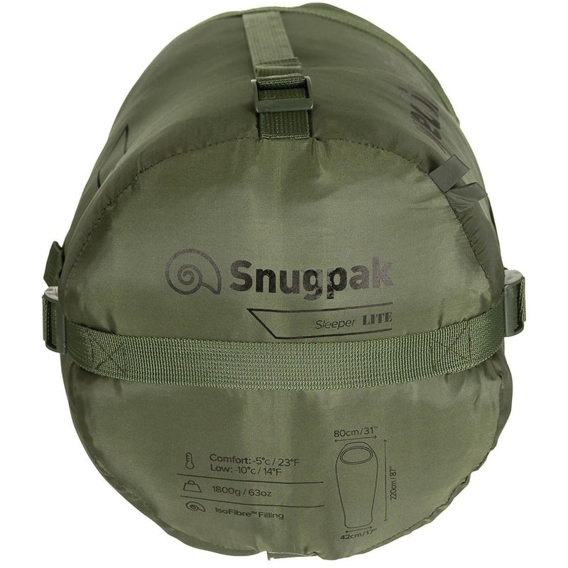 Snugpak Schlafsack Sleeper Lite IsoFibre Füllung Einfacher Transport OD Green