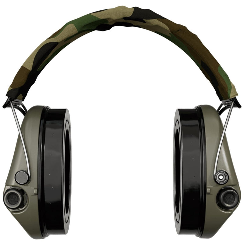 Sordin Supreme Pro-X LED Electronix Hearing Protection Headband Textile Camo