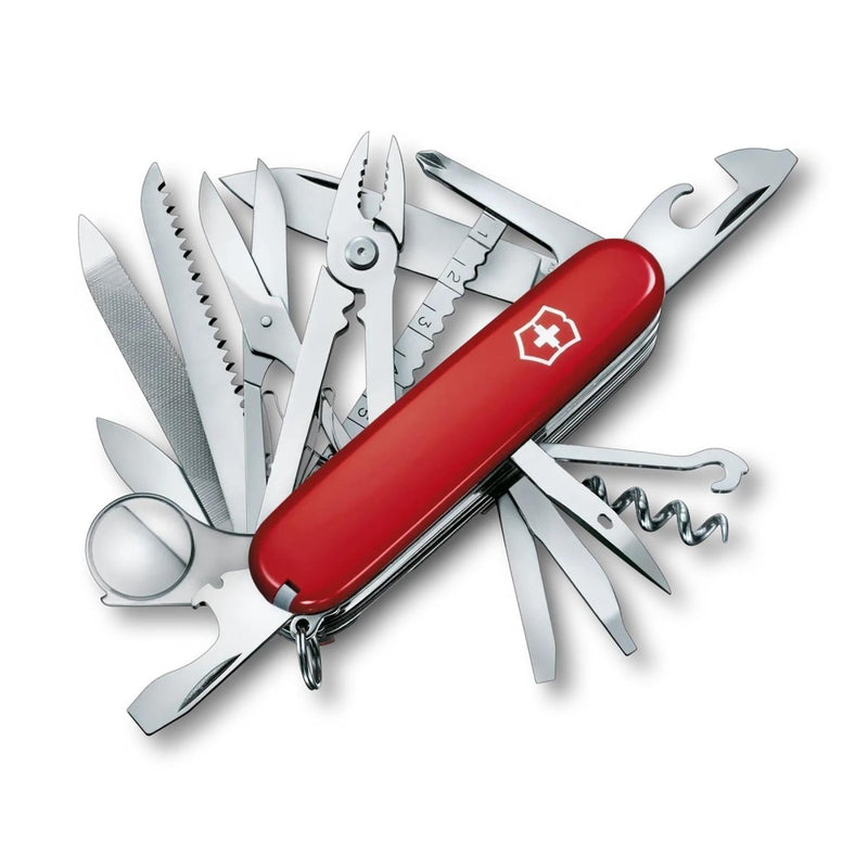 Victorinox Swiss Champ Multifunktionsmesser, 33 Funktionen, Edelstahl, roter Griff