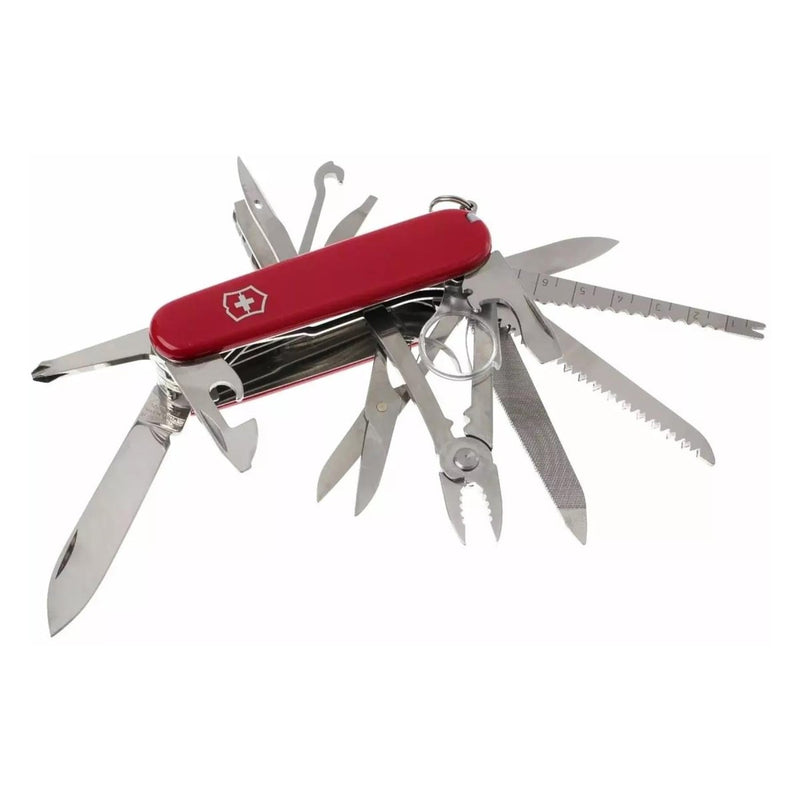 Victorinox Swiss Champ Multifunktionsmesser, 33 Funktionen, Edelstahl, roter Griff