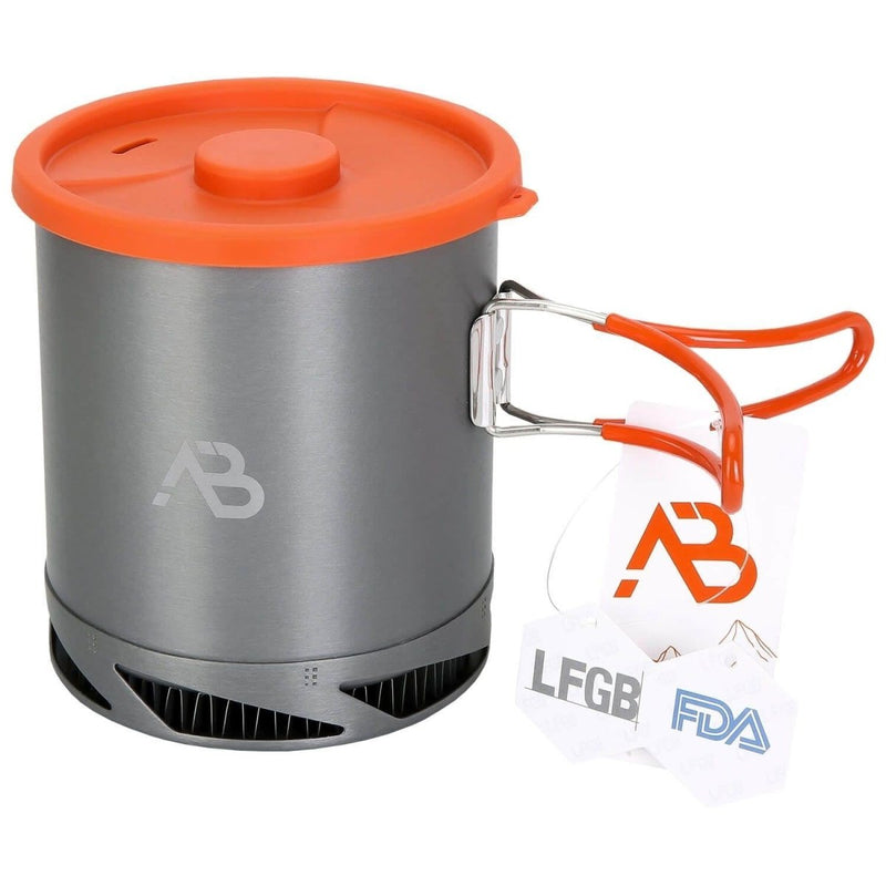 Fast heating aluminum camping pot