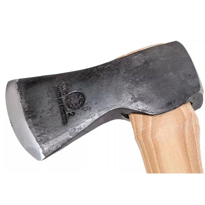 HULTAFORS Ekelund Hunting bushcraft fixed hatchet carbon steel blade gray edge sharpened polished convex grid brut de forge