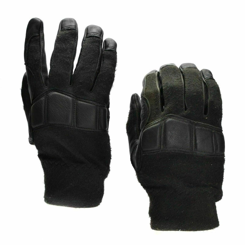 Original Austrian Army combat tactical gloves Leather Nomex military gloves adjustable cuffs