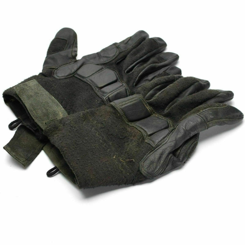 Original Austrian Army combat tactical gloves Leather Nomex